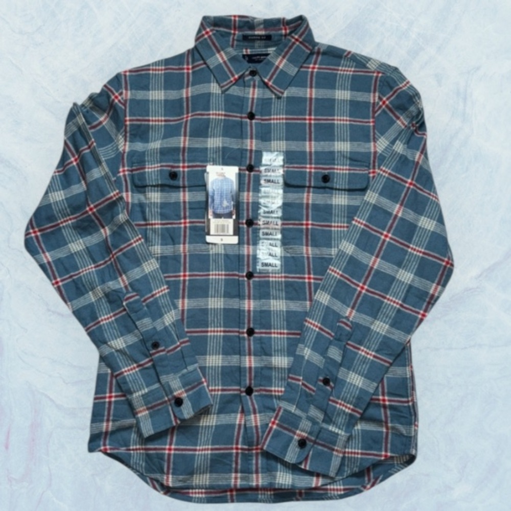 Lucky Brand Shirt Flannel Plaid‎ Long Sleeve Size Small